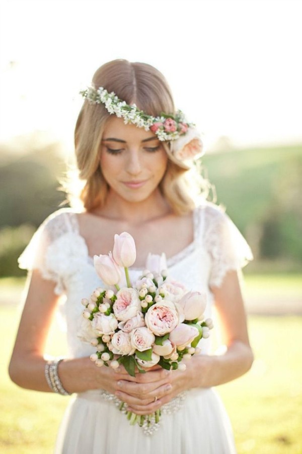 bridal flower headdress