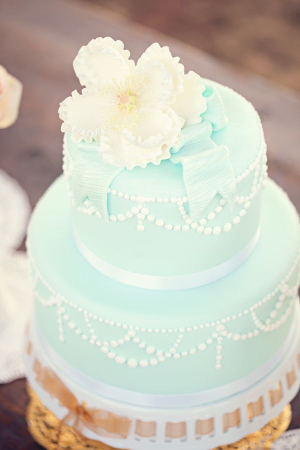 Wedding Philippines - 25 Elegant Tiffany Blue Wedding Cake Ideas (9)