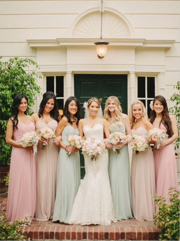 pastel coloured bridesmaid dresses uk
