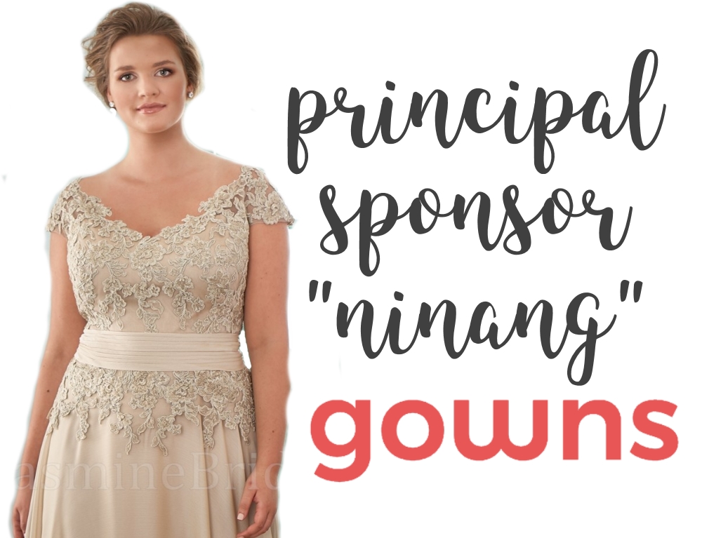 simple gowns for wedding sponsors
